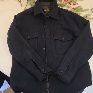 Buck Mason Navy Blue Shirt Jacket Men Medium
